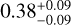 $0.38_{-0.09}^{+0.09}$