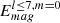 $ E_{mag}^{l\leq7, m = 0} $