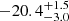 $ -20.4^{+1.5}_{-3.0} $