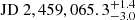 $ \rm JD~2, 459, 065.3^{+1.4}_{-3.0} $