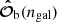 $ {{{\boldsymbol {\hat {{\cal {{O}}}}}}_{\mathrm {b}}}}(n_{\mathrm {gal}}) $