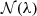 $ {\cal {{N}}}(\lambda ) $