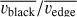 $\overline {{v_{{\rm{black\;}}}}} /\overline {{v_{{\rm{edge\;}}}}} $