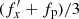 $ (f_x^{\prime}+ f_{\mathrm {p}})/3 $