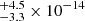 $ {}^{+4.5}_{-3.3} \times 10^{-14} $