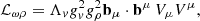 $$ {\cal {{L}}}_{\omega \rho } = \Lambda _{v} g_v^2 g_\rho ^2 \mathbf b_{\mu }\cdot \mathbf b^{\mu }\, V_{\mu }V^{\mu }, $$