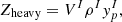 $$ Z_{\mathrm {heavy}} = V^I \rho ^I y_p^I, $$