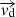 Mathematical equation: $ \overrightarrow {{{\mathit {v}}}_{\mathrm {d}}} $