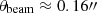 $ \theta _{\rm beam} \approx 0.16{\prime \prime } $