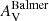 $ A_\mathrm{{V}}^{\mathrm{Balmer}} $