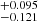 $ _{-0.121}^{+0.095} $