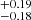 $ _{-0.18}^{+0.19} $