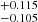 $ _{-0.105}^{+0.115} $