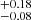 $ _{-0.08}^{+0.18} $