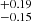 $ _{-0.15}^{+0.19} $
