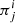 $ \pi ^i_j $