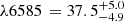 $ \lambda 6585\, = 37.5^{+5.0}_{-4.9} $