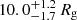 $ 10.0^{+1.2}_{-1.7}\,R_{\mathrm{g}} $