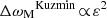 $ {\Delta{\omega_{{\small { {\text{M}}}}}}}^{\mathrm{Kuzmin}}\!\propto\!\varepsilon^2 $