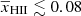 $ {\overline{x}_{\mathrm{HII}}}\lesssim0.08 $