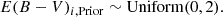 $$ \begin{aligned} E(B-V)_{i,\mathrm{Prior}} \sim \mathrm{Uniform}(0, 2) .\end{aligned} $$