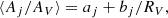 $$ \begin{aligned} \langle A_j/A_V \rangle =a_j+b_j/R_V ,\end{aligned} $$