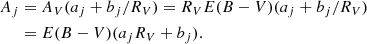 $$ \begin{aligned} A_j&=A_V(a_j+b_j/R_V) =R_VE(B-V)(a_j+b_j/R_V)\nonumber \\&=E(B-V)(a_jR_V+b_j). \end{aligned} $$