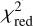 \chi_{\text{red}}^{2}