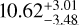 10.62_{- 3.48}^{+ 3.01}