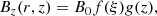 $$ \begin{aligned} B_z(r,z)&=B_0f(\xi )g(z),\end{aligned} $$