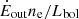 $ {{\dot {E}}_{\mathrm {out}}} n_{\mathrm {e}}/{{L_{\mathrm {bol}}}} $