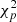 $ \chi _{p}^{2} $