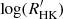 $ {\mathrm {log}}(R^\prime_{\mathrm {HK}}) $