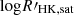 $ {\mathrm {log}}R^\prime_{\mathrm {HK,sat}} $