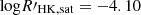 $ {\mathrm {log}} R^\prime_{\mathrm {HK,sat}}=-4.10 $