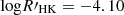$ {\mathrm {log}}R^\prime_{\mathrm {HK}} = -4.10 $