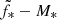 $ \tilde{f}_{\mathrm{\ast}}-M_\ast $