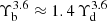 $ \Upsilon_{\mathrm{b}}^{3.6} \approx 1.4\,\Upsilon_{\mathrm{d}}^{3.6} $