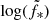 $ \log(\tilde{f}_{\mathrm{\ast}}) $