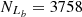 $ N_{L_{b}} = 3758 $
