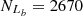 $ N_{L_{b}} = 2670 $