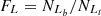 $ F_{L} = N_{L_{b}} / N_{L_{t}} $