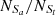 $ \ N_{S_{a}} / N_{S_{t}} $