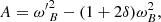 $$ A = {\omega '}_B^2 - (1+2\delta ) \omega _B^2, $$