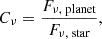 $$ \begin{aligned} C_{\nu } = \frac{F_{\nu , \text{ planet}}}{F_{\nu , \text{ star}}} ,\end{aligned} $$
