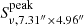 $ S_{\mathrm {\nu , 7.31^{\prime \prime } \times 4.96^{\prime \prime }}}^{\mathrm {peak}} $