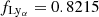 $ f_{\mathrm {Ly_{\alpha }}} = 0.8215 $