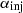 $ \rm \alpha_{\mathrm{inj}} $