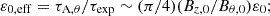 $$ \varepsilon _{0,\mathrm {eff}} = \tau _{\mathrm {A},\theta } / \tau _\mathrm {exp} \sim (\pi /4) (B_{z,0}/B_{\theta ,0}) \varepsilon _0; $$