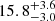 $ 15.8^{+3.6}_{-3.0} $